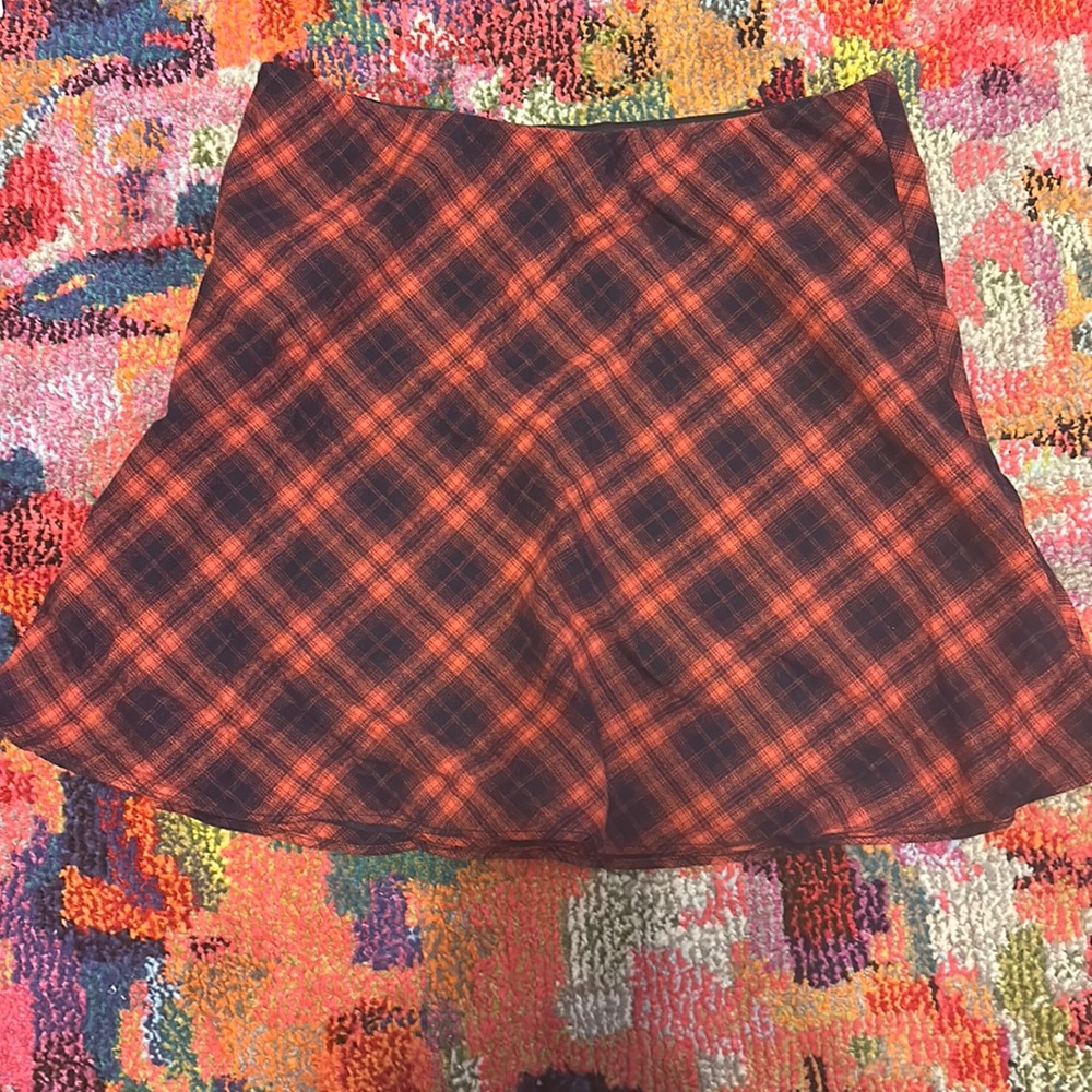 Plaid mini skirt